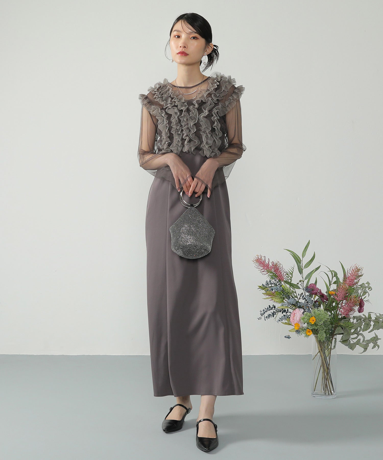 167cm / 着用 M / ブラウン