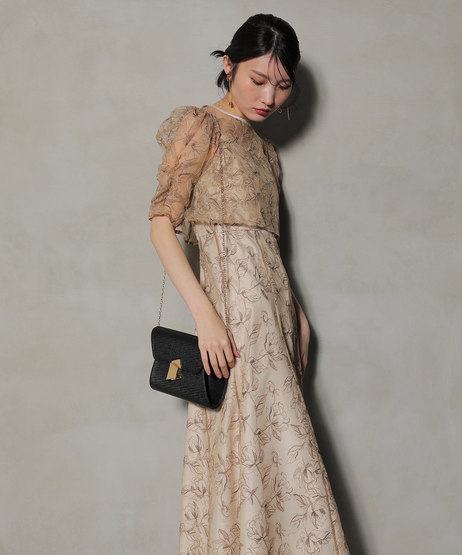 3way メタル ラメコーティング パーティーバッグ