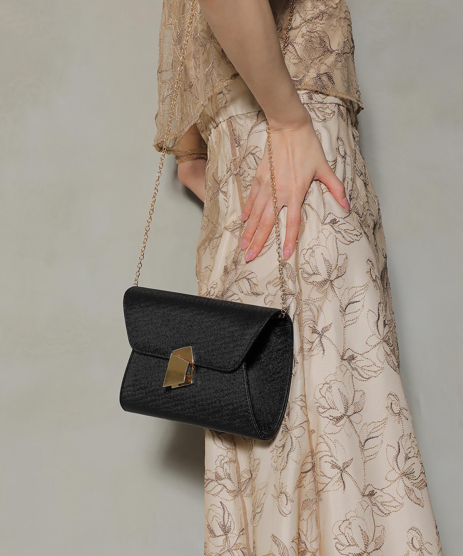 3way メタル ラメコーティング パーティーバッグ