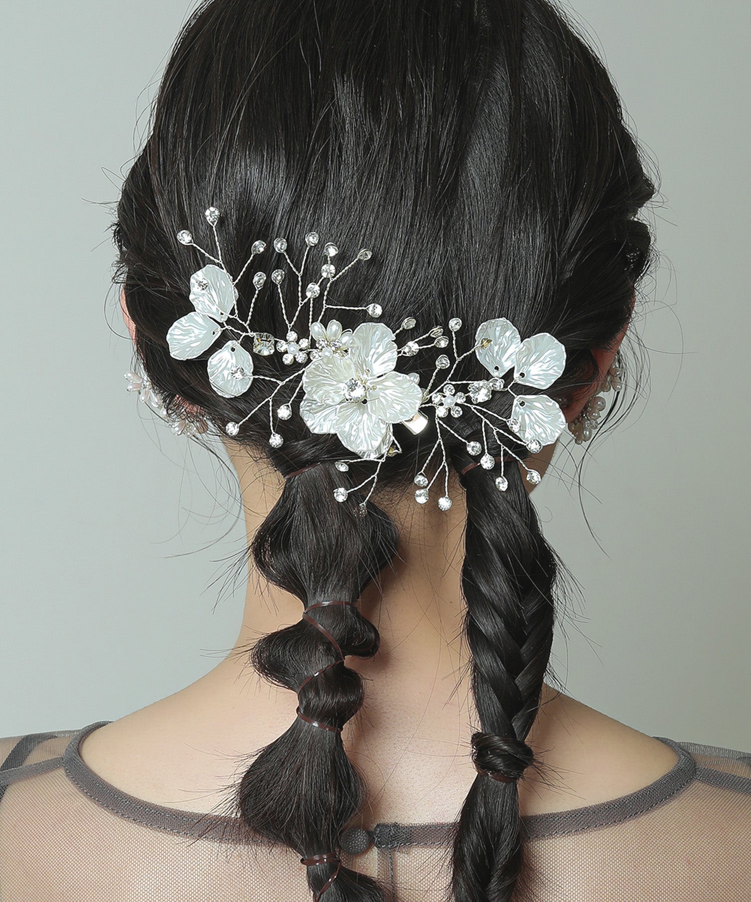 ピュアブロッサム ビジュー ヘアクリップ ヘッドドレス 結婚式 お呼ばれ