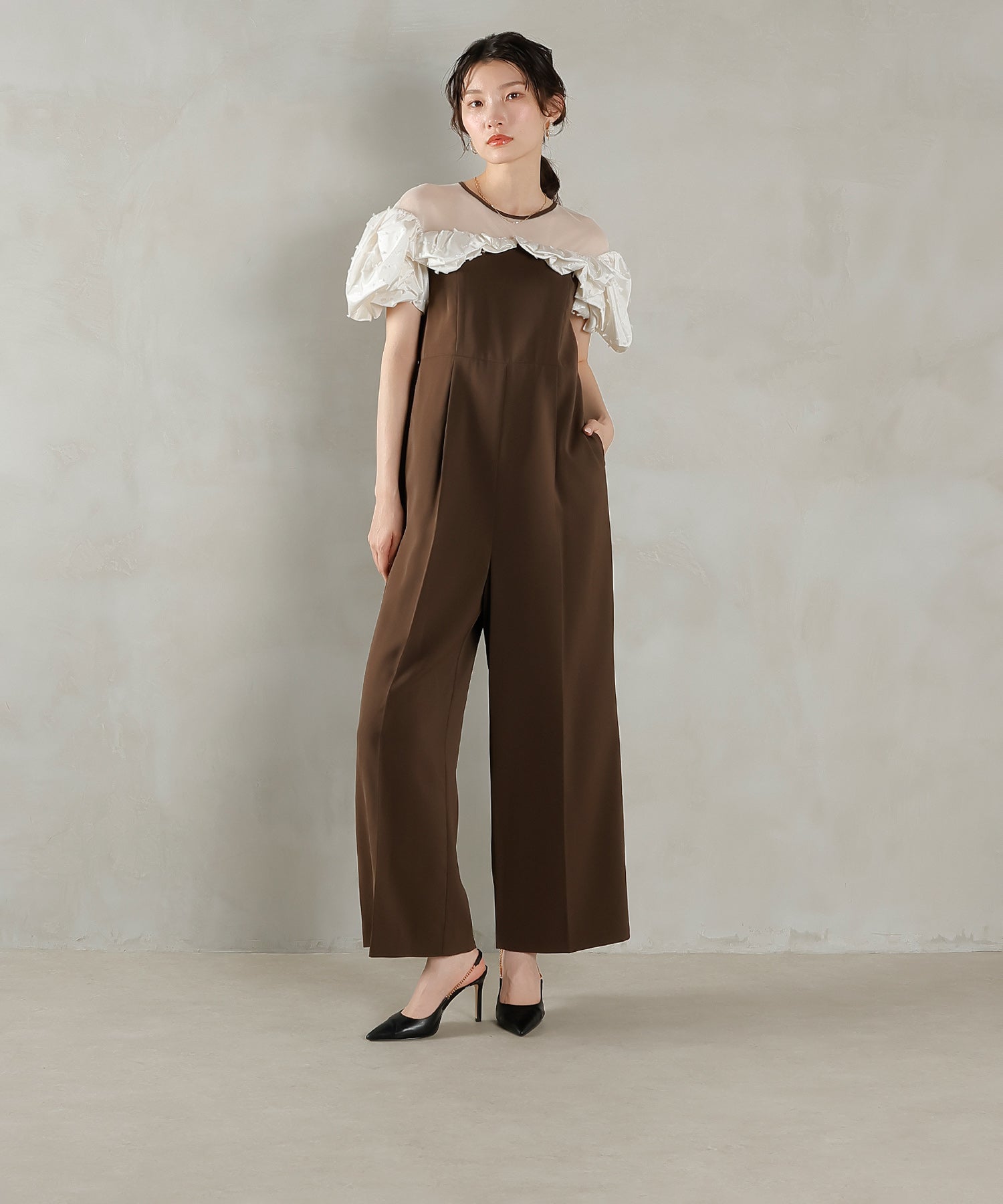 167cm / 着用 M / ブラウン