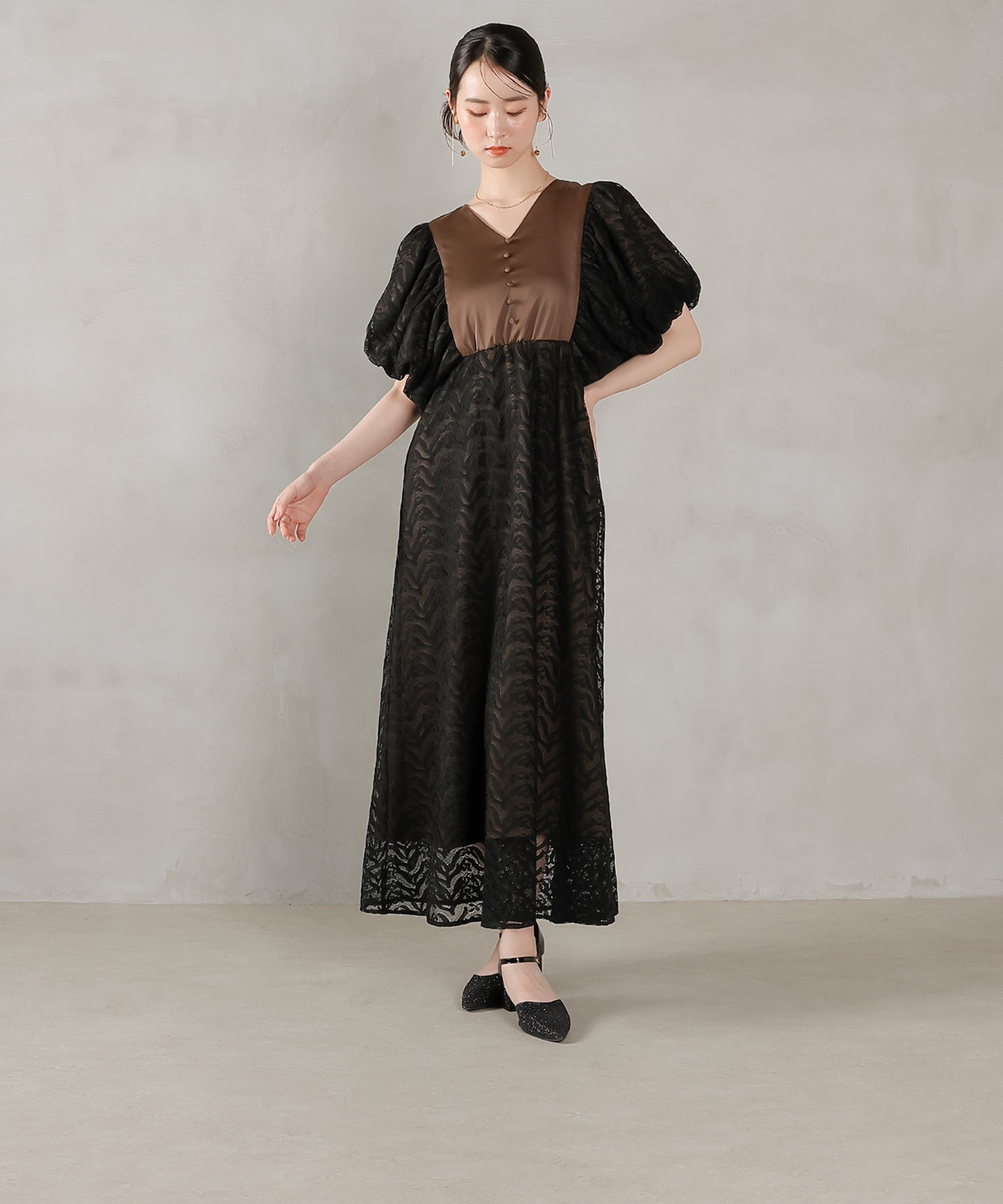 170cm / 着用 M / ブラックブラウン