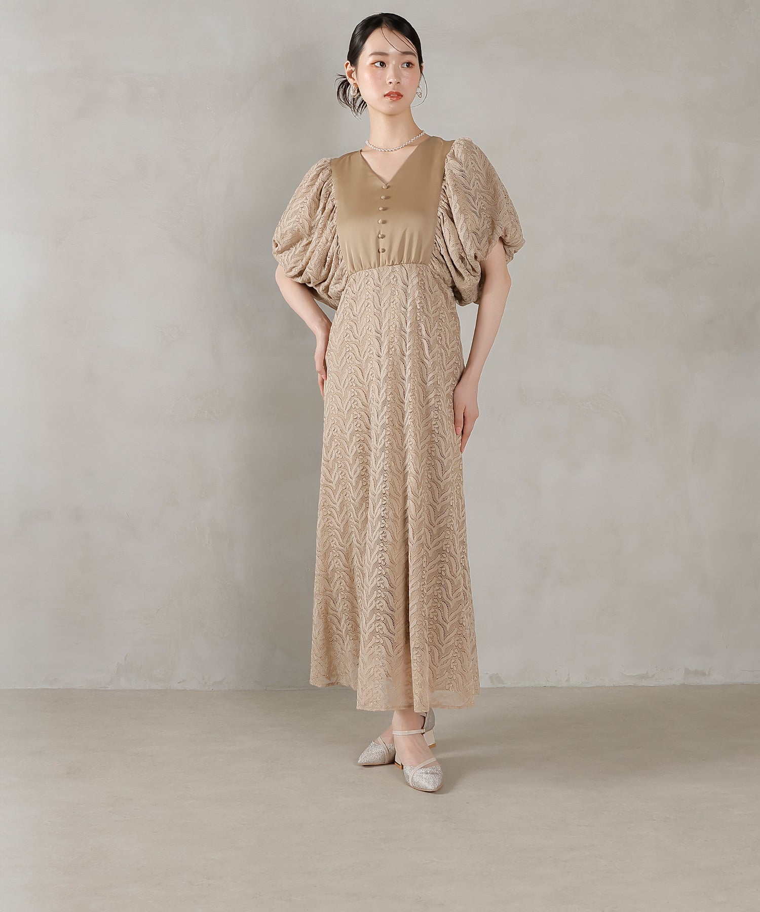170cm / 着用 M / ベージュ