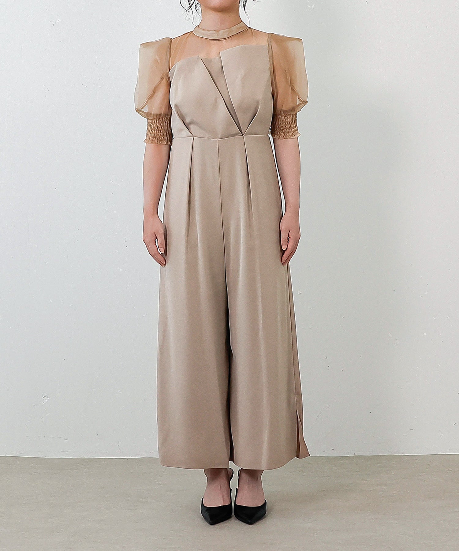 身長151cm / 着用 SS<br>
普段着 S / 骨格ストレート