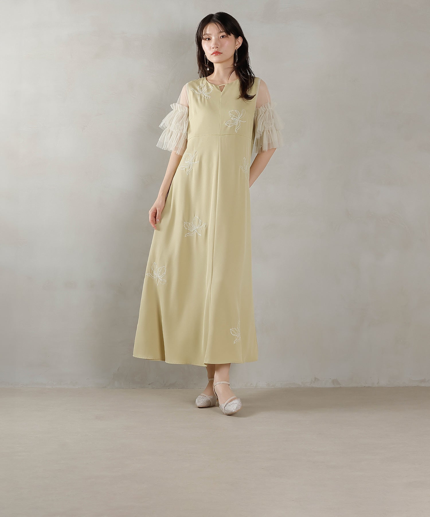 167cm / 着用 M / イエロー