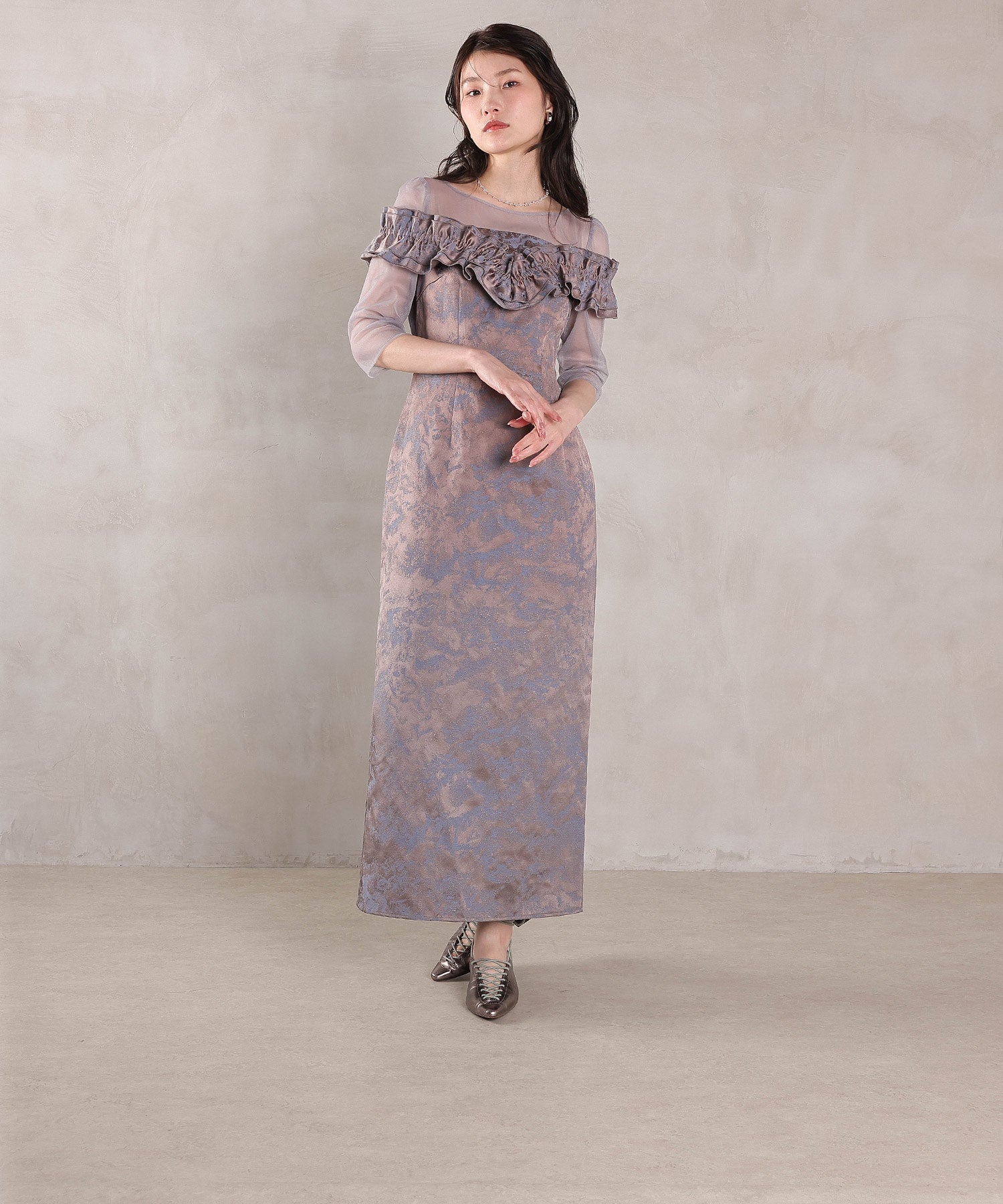 167cm / 着用 M / ブルー