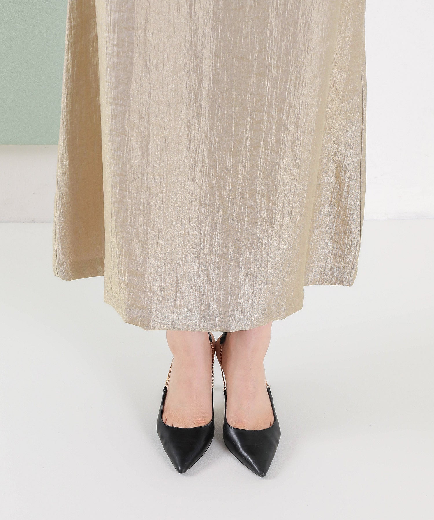 【kaene別注企画】チュールエンブロイダリーボレロ 光沢サテンAラインドレス 2点セット パーティー結婚式 お呼ばれ オケージョンドレス