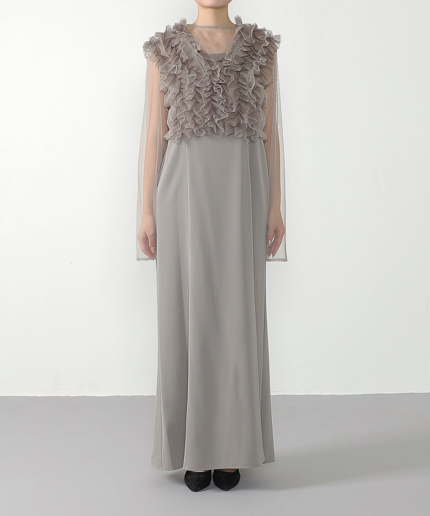 身長 154cm / 着用 M<br>
普段着 SS or S / 骨格ウェーブ