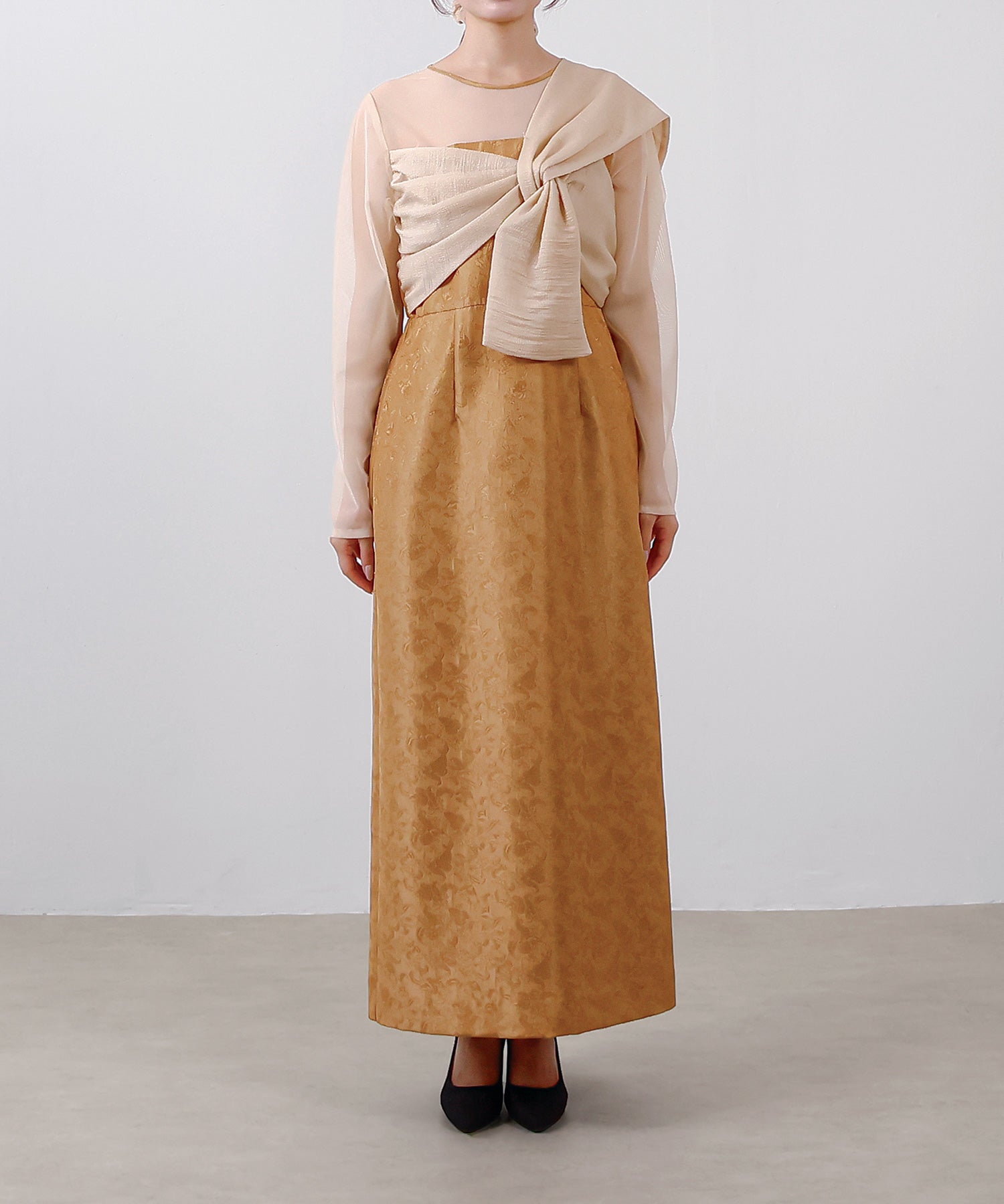 身長 154cm / 着用 M<br> 
普段着 SS or S / 骨格ウェーブ