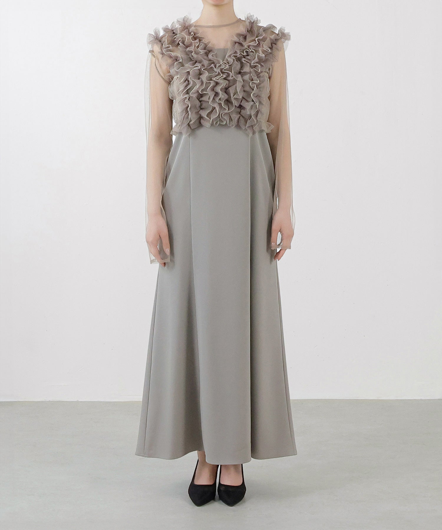 身長 154cm / 着用 SS<br>
普段着 SS or S / 骨格ウェーブ