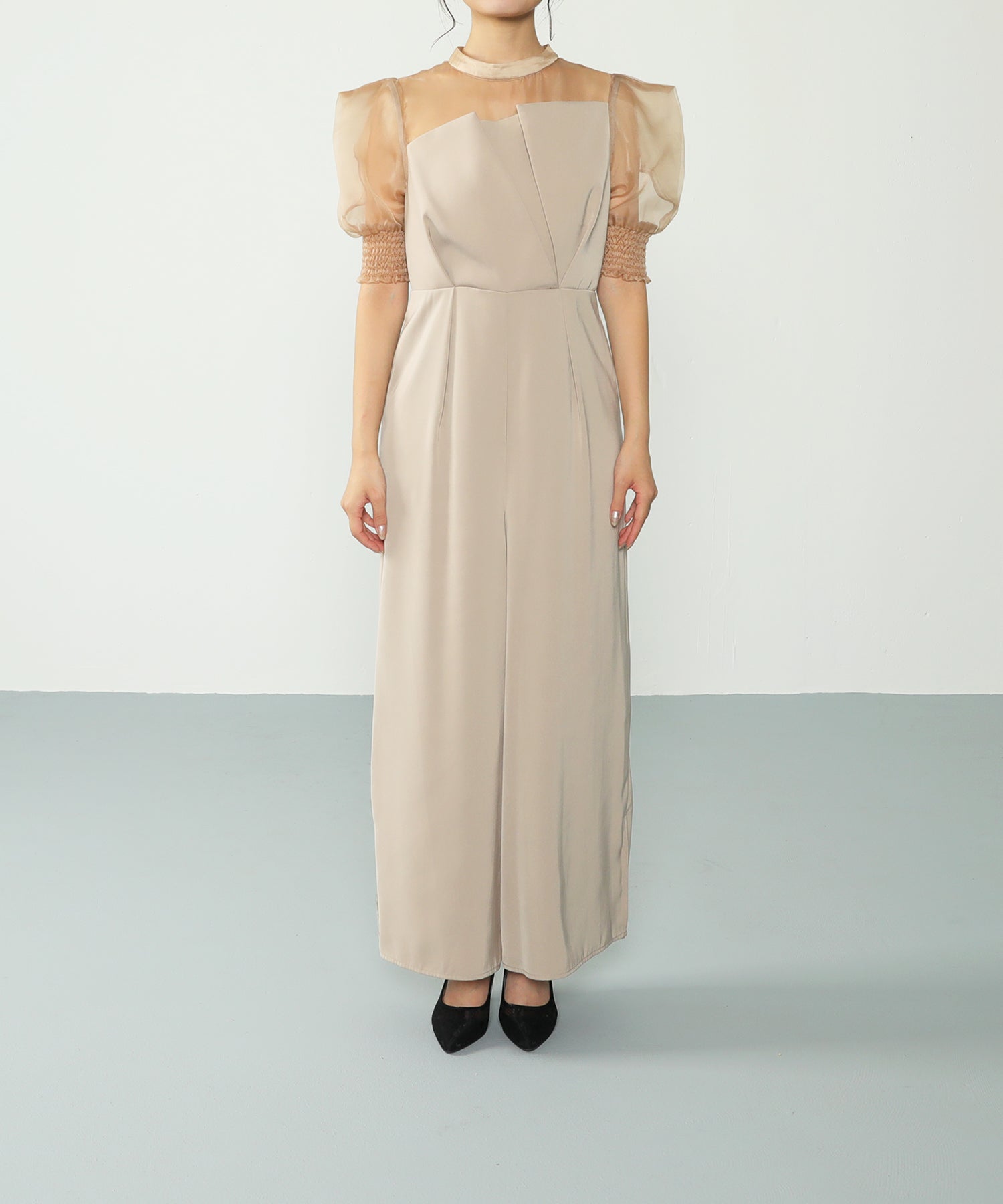 身長 154cm / 着用 S<br>
普段着 SS or S / 骨格ウェーブ