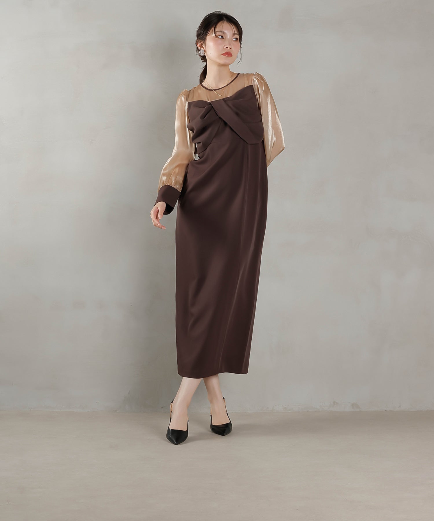 167cm / 着用 M / ブラウン