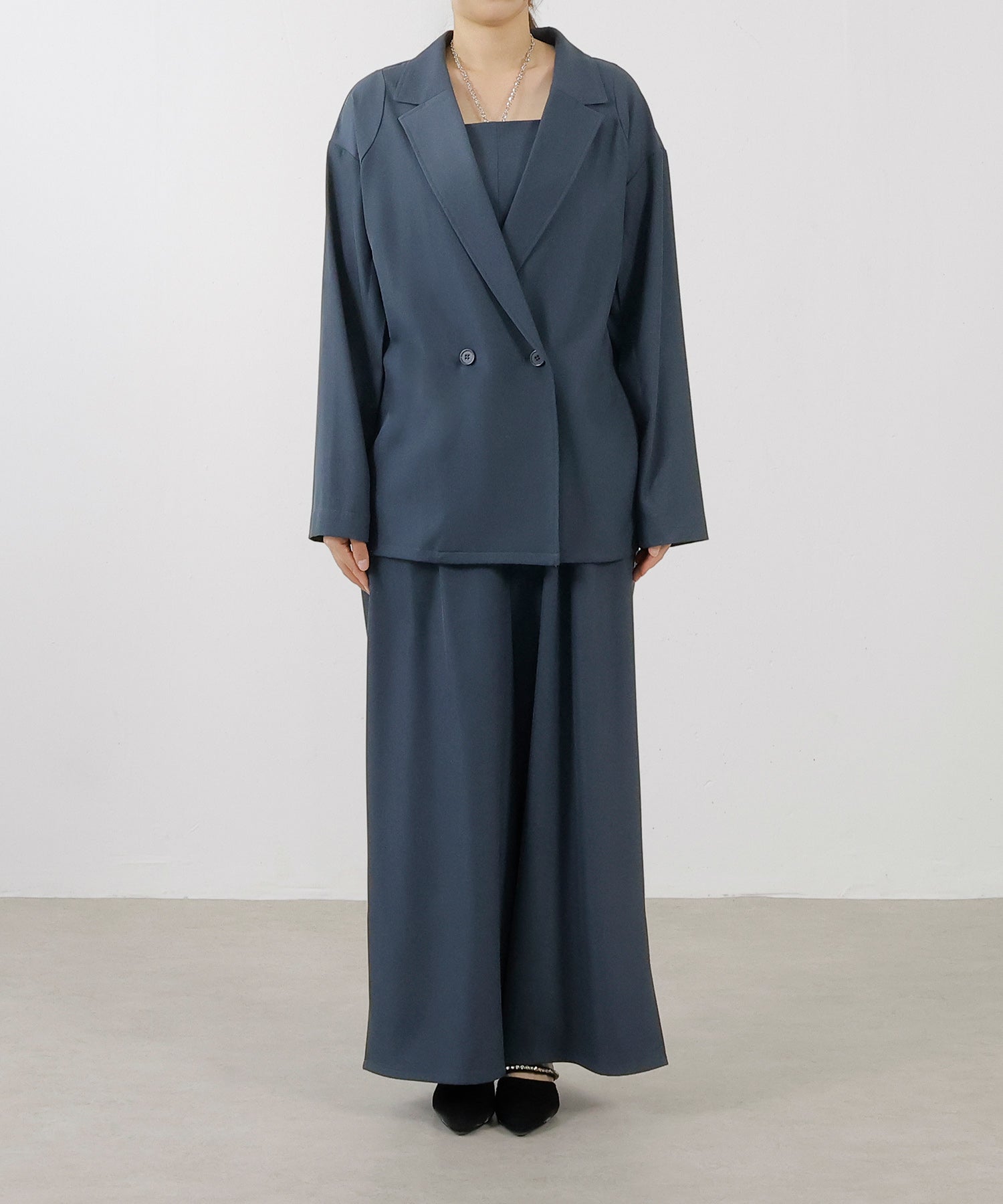 身長157cm / 着用サイズ S<br>普段着 M / 骨格ストレート