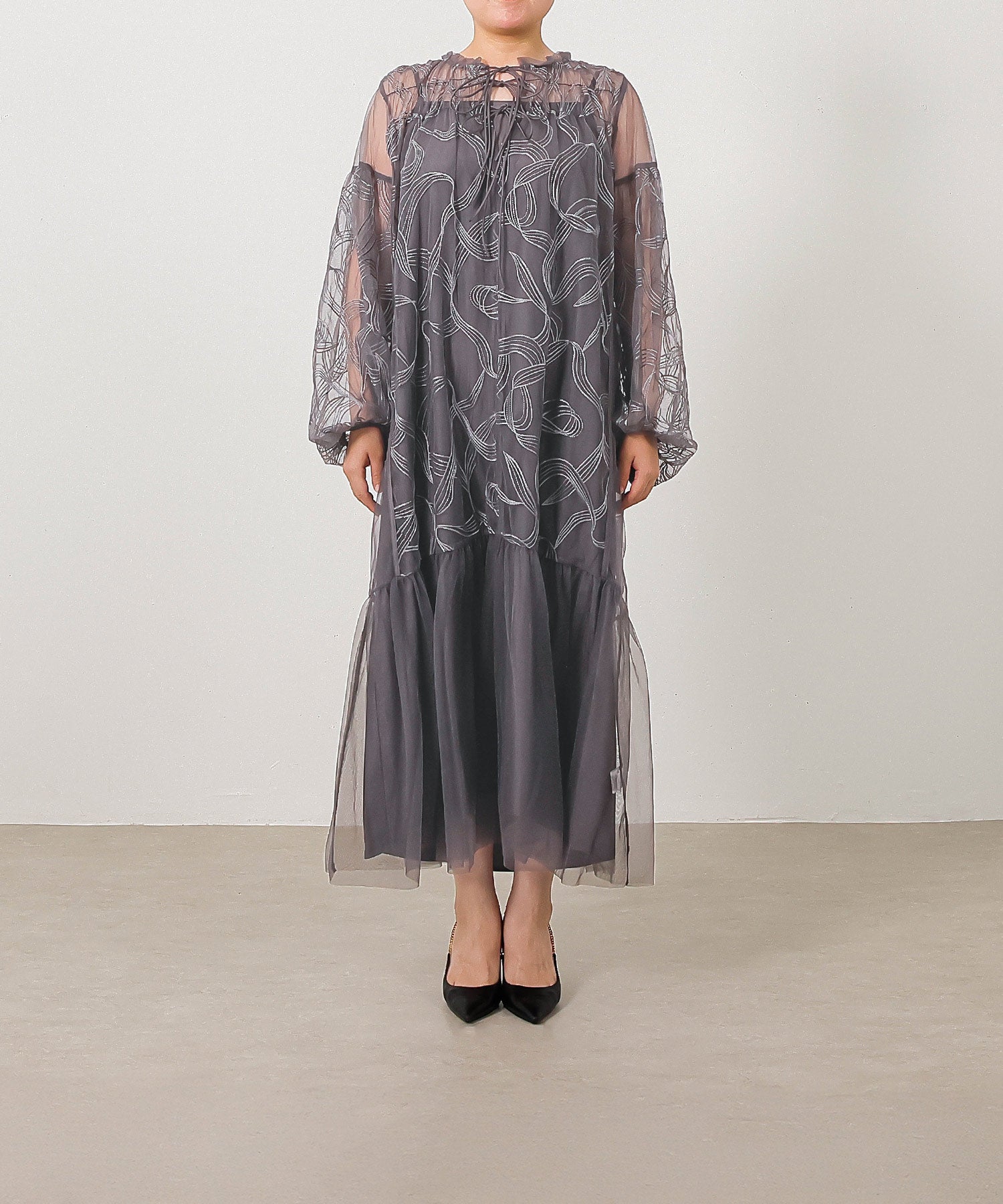 身長159cm / 着用 L<br>普段着 M or L / 骨格ストレート