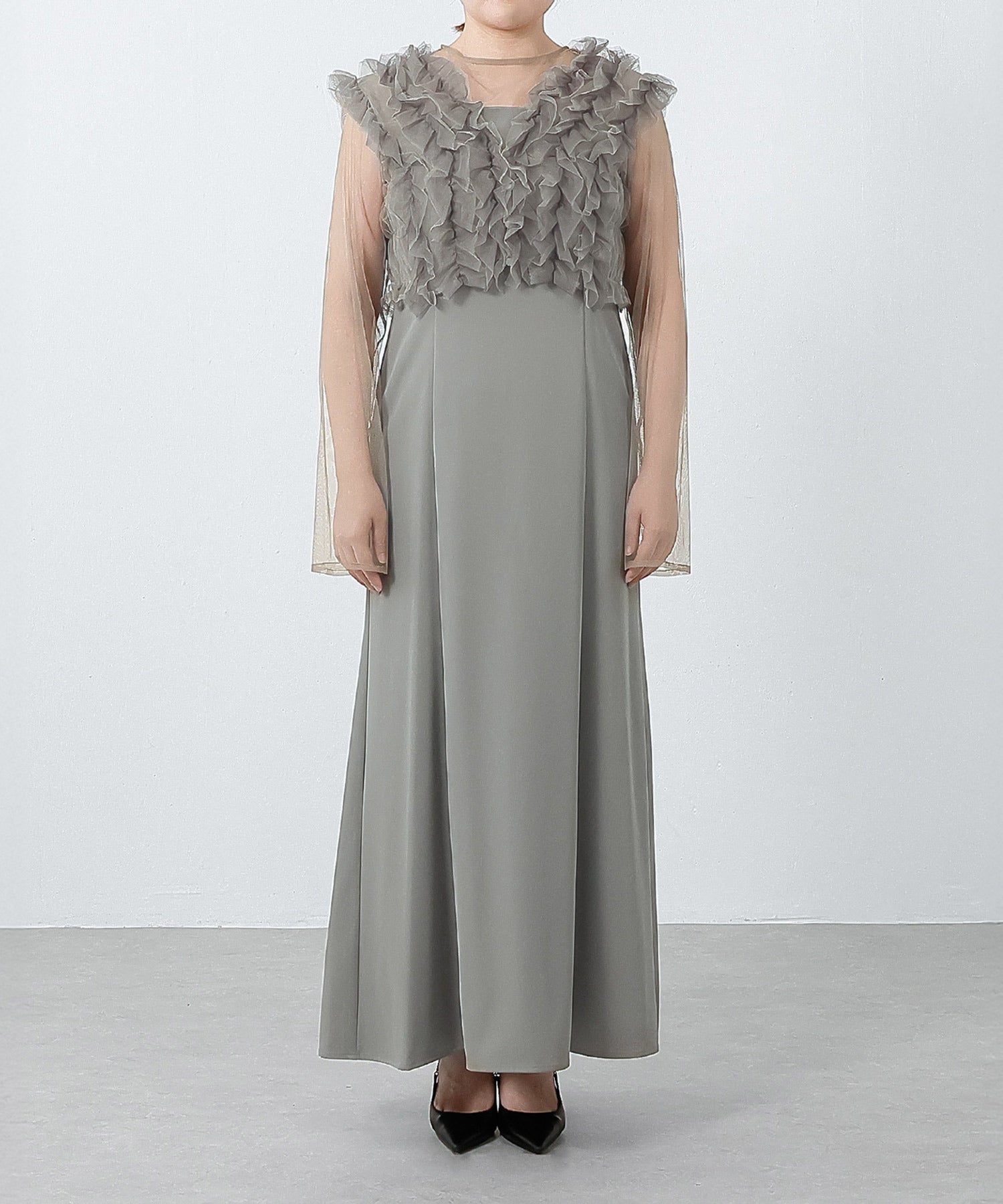 身長159cm / 着用 L<br>普段着 M or L / 骨格ストレート