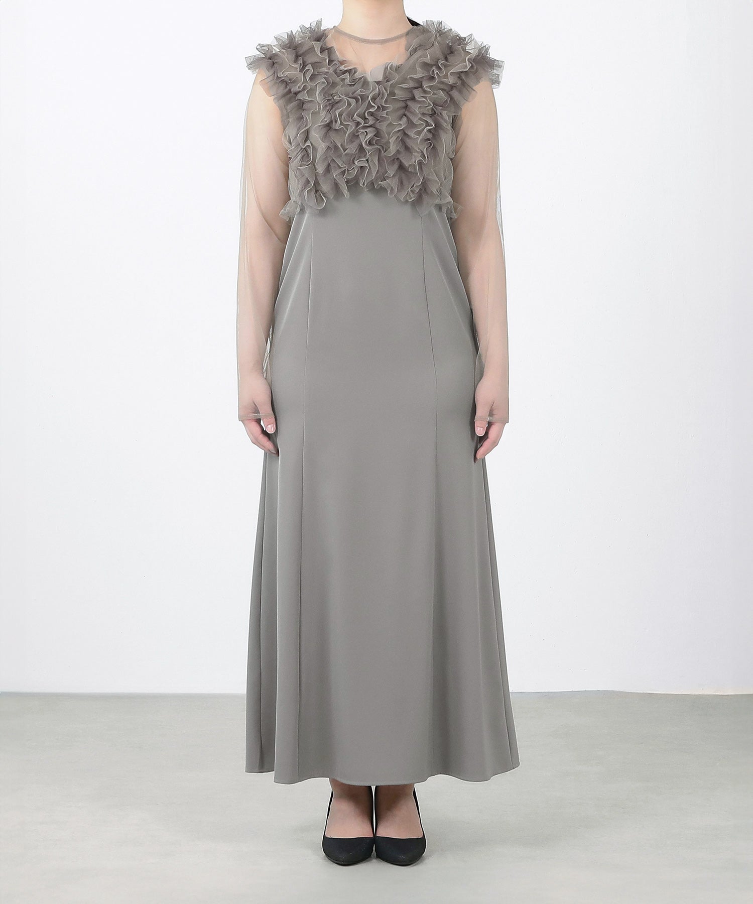 身長 162cm / 着用 S<br>
普段着 M / 骨格ストレート