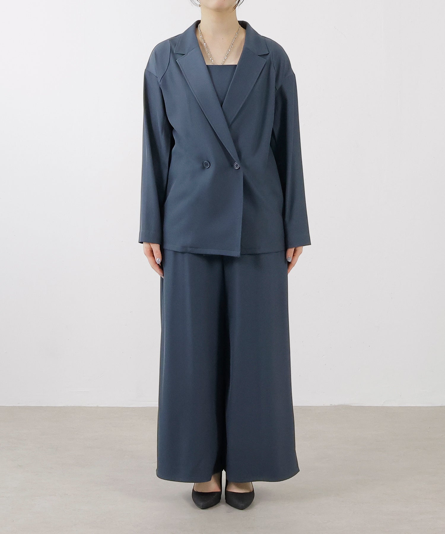 身長162cm / 着用サイズ S<br>普段着 M / 骨格ストレート