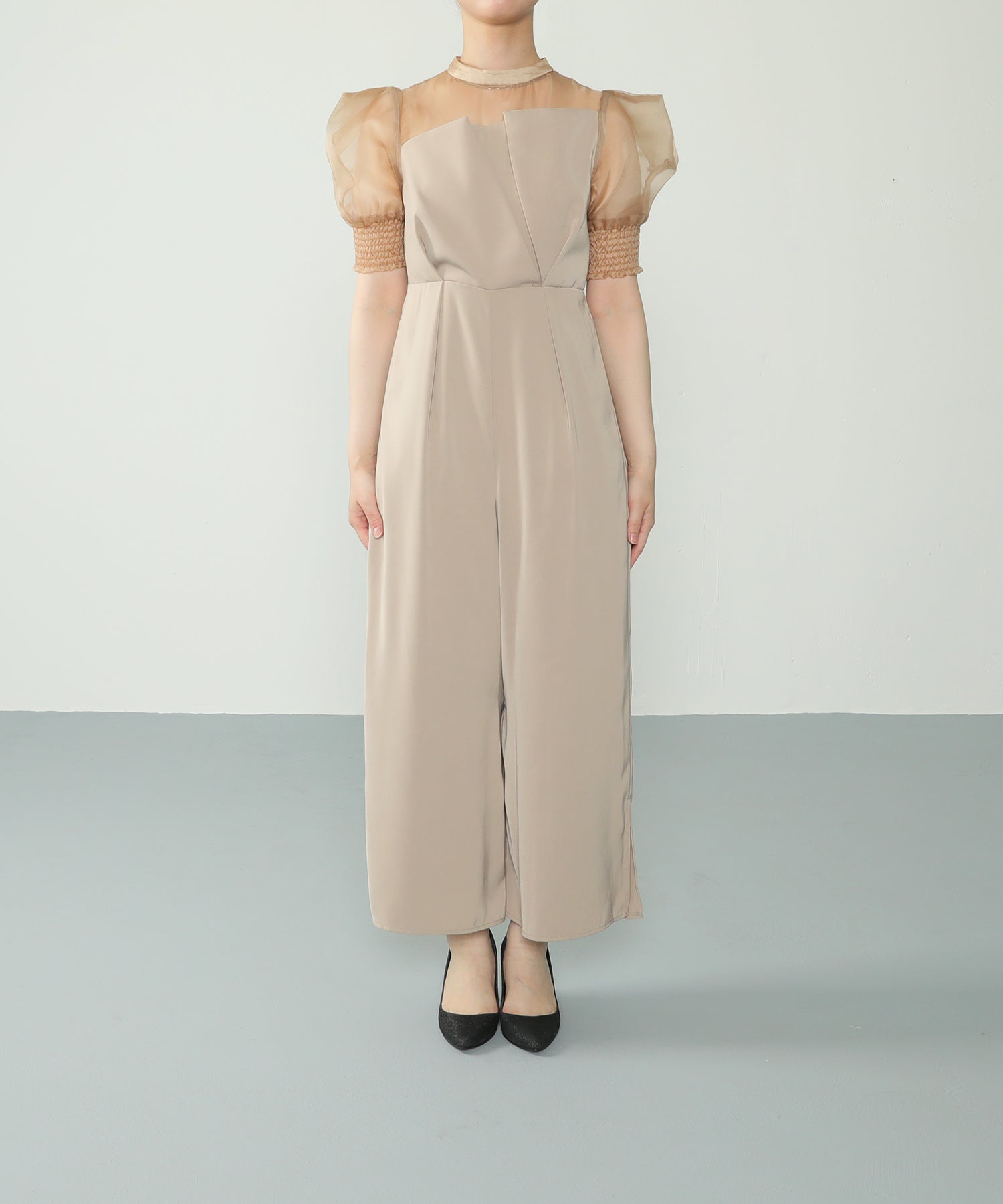 身長 162cm / 着用 S<br>
普段着 M / 骨格ストレート