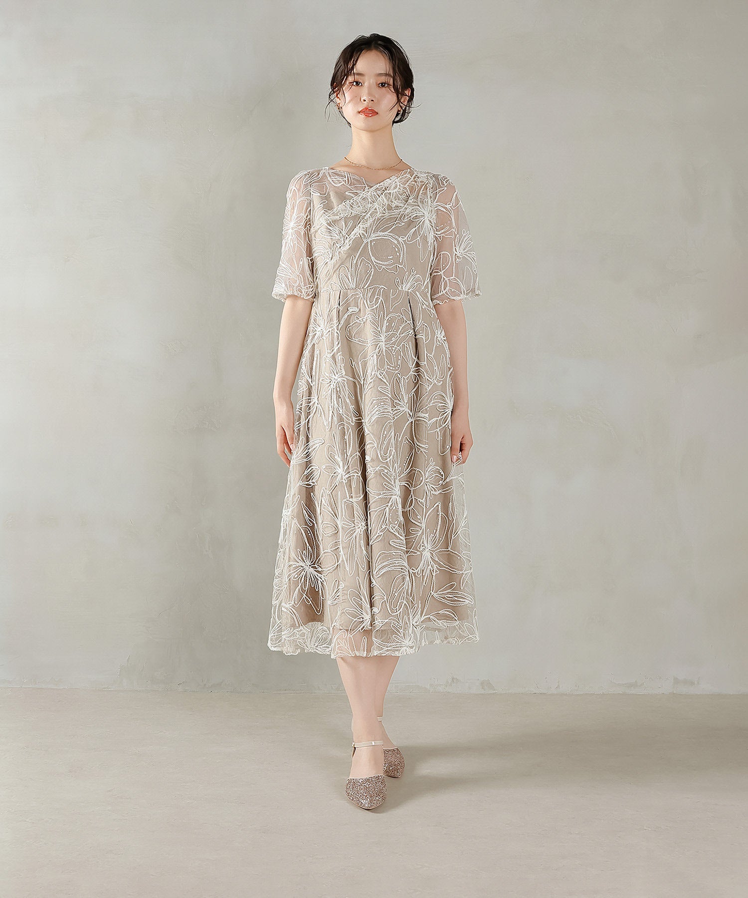 170cm / 着用 M / ベージュ