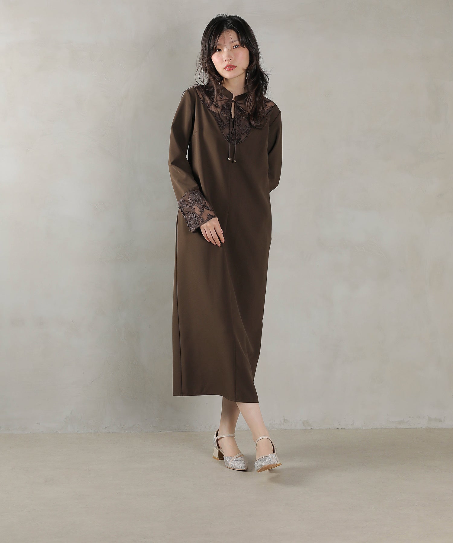 167cm / 着用 M / ダークブラウン