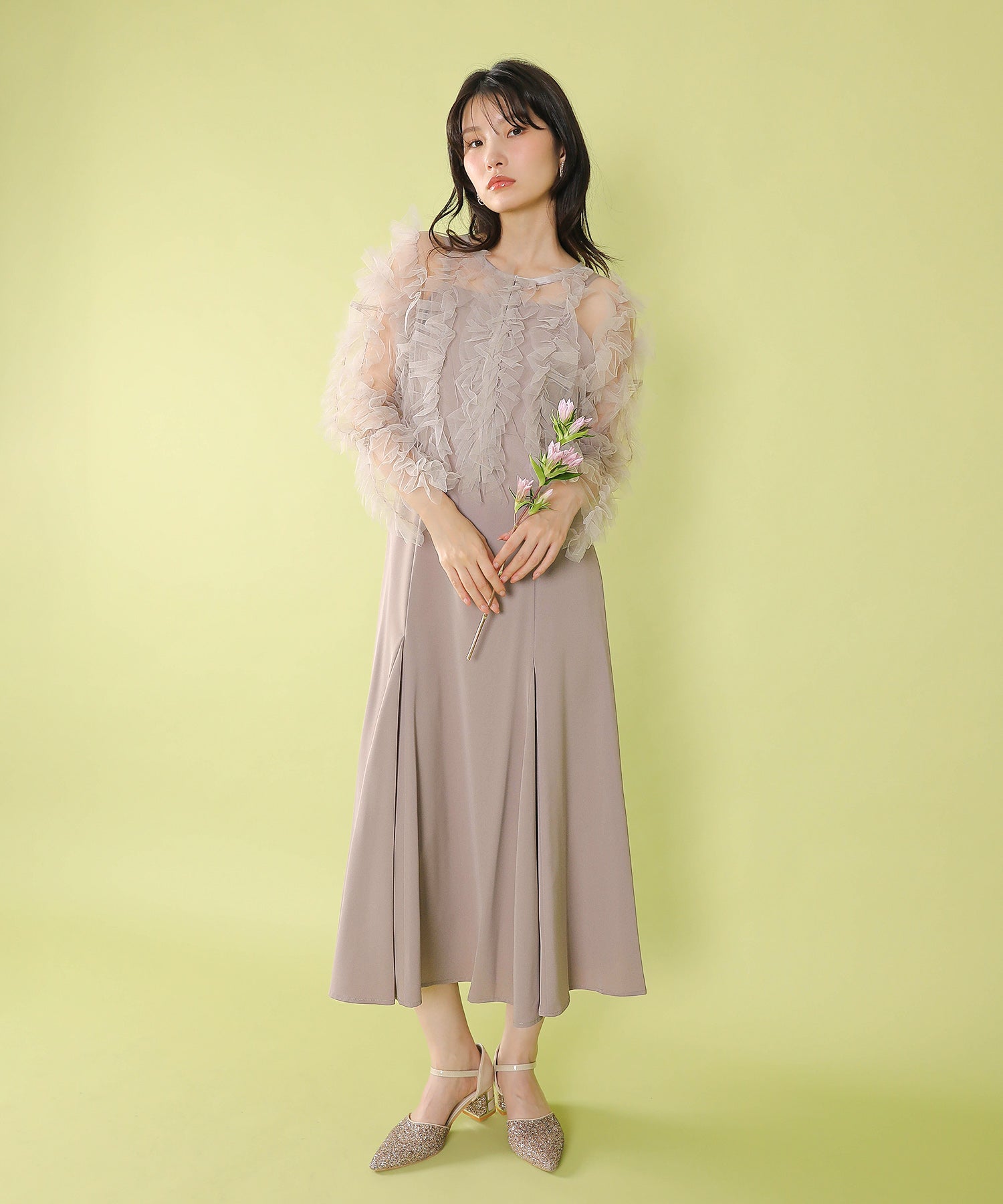 167cm / 着用 M / アイボリー