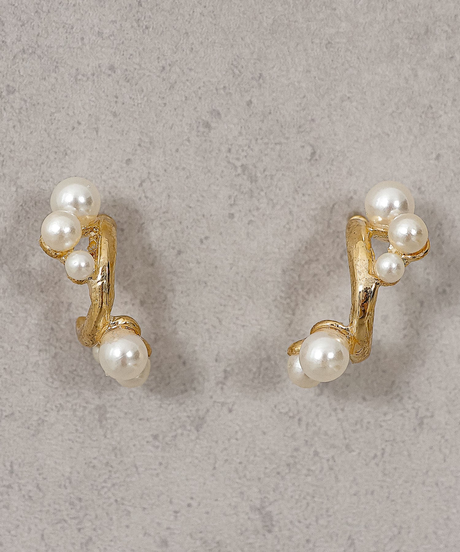 パール メタル フープ ミニピアス