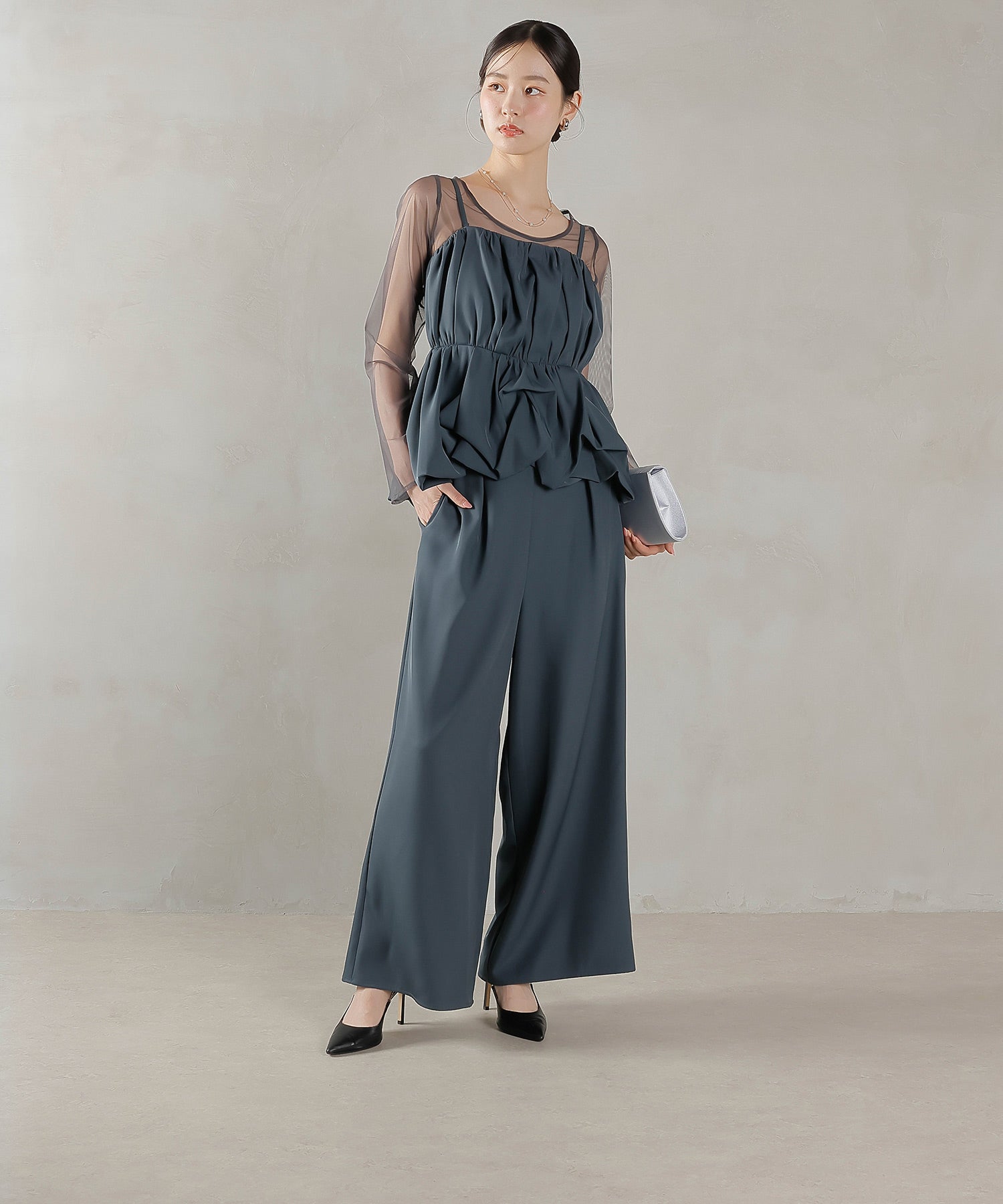 170cm / 着用 M / ネイビー