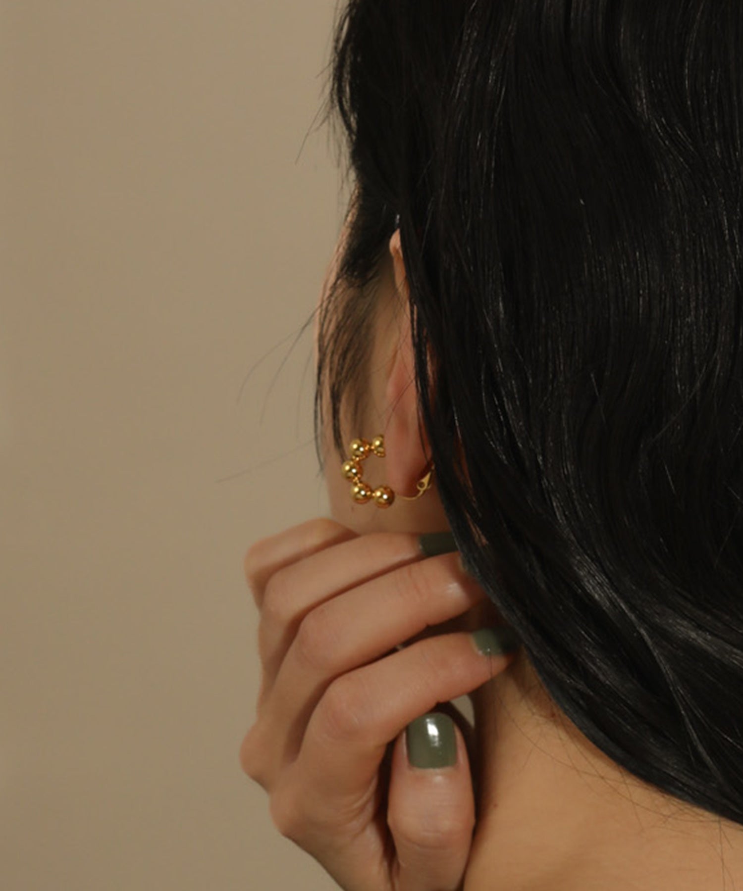 メタルボール フープ風 イヤリング オケージョン デイリー