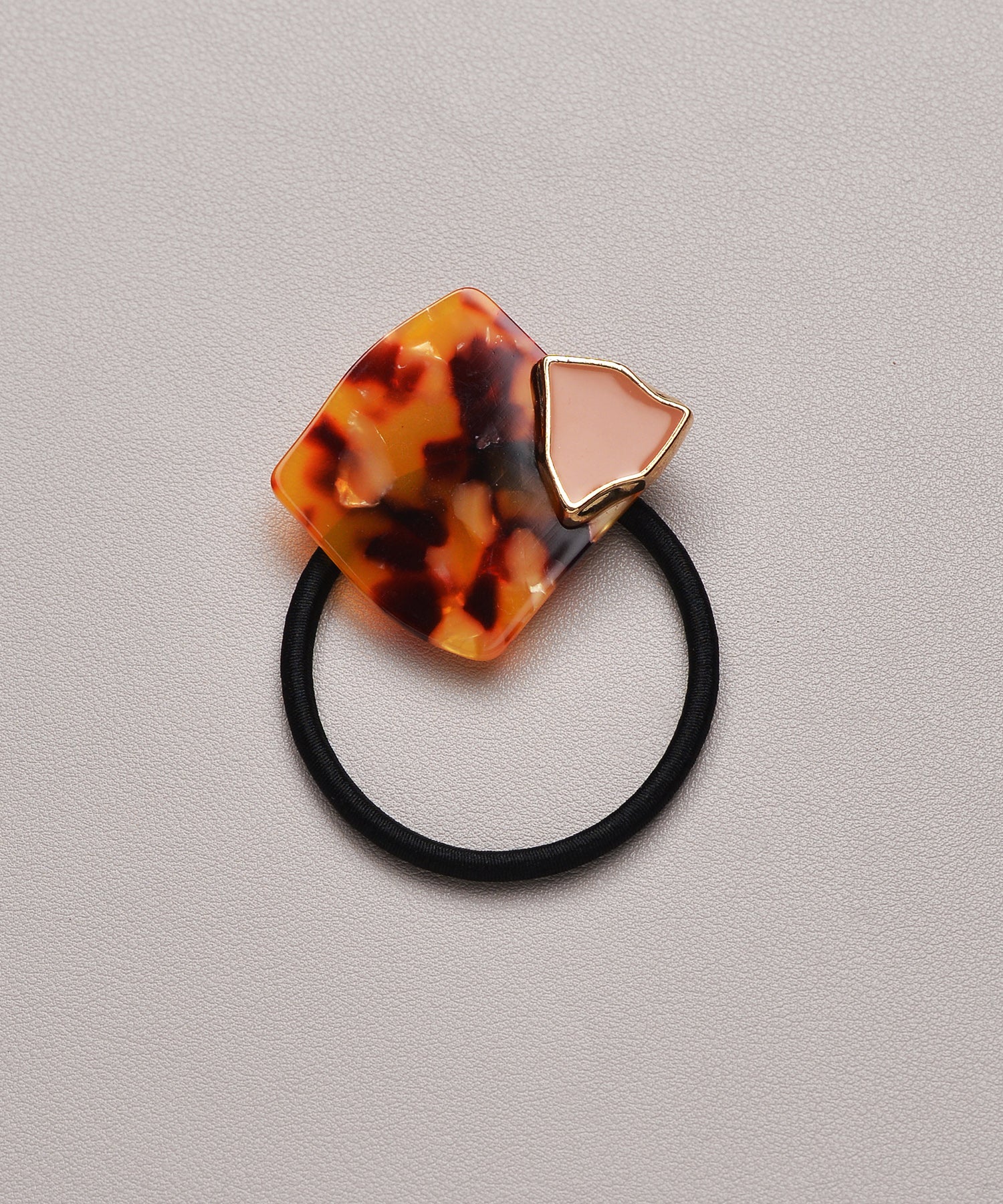 マーブルスクエアヘアゴム