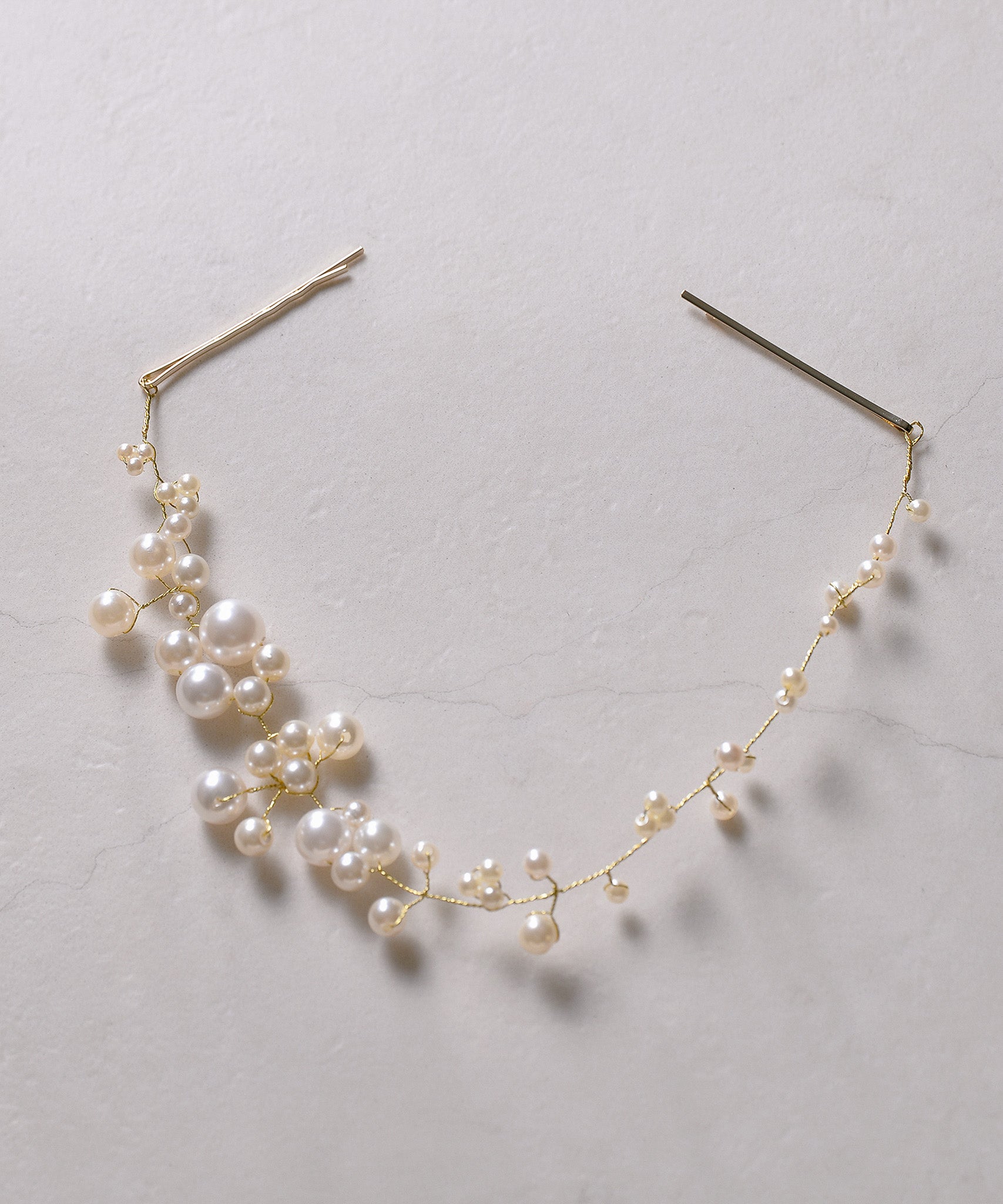 パール ボタニカル シンプル ヘッドドレス