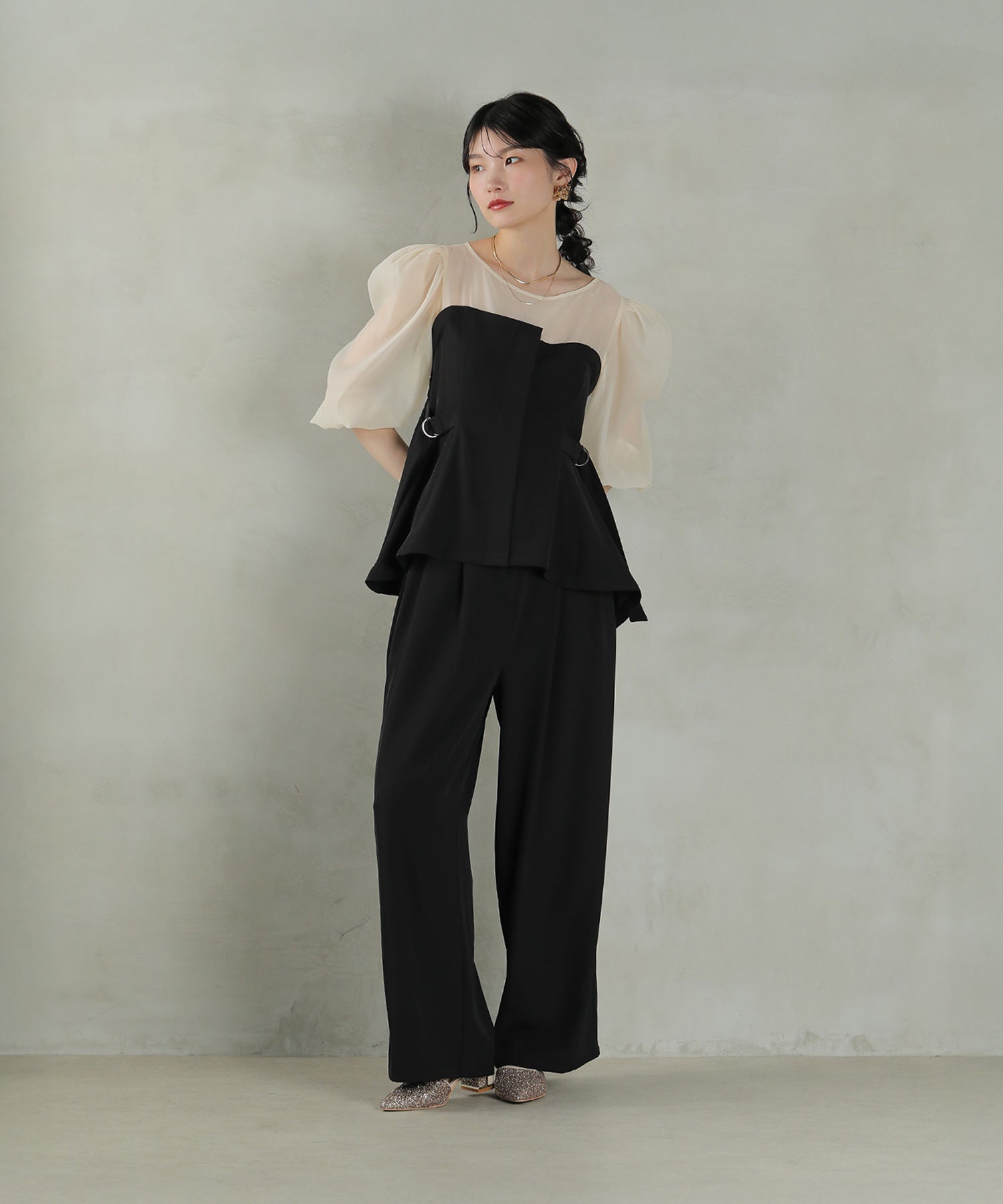 167cm / 着用 M / ブラック