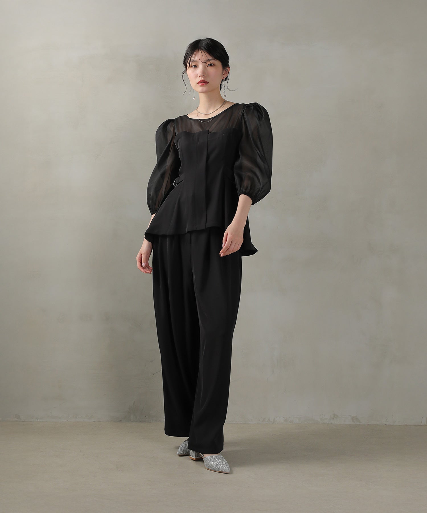167cm / 着用 M / ブラック系1