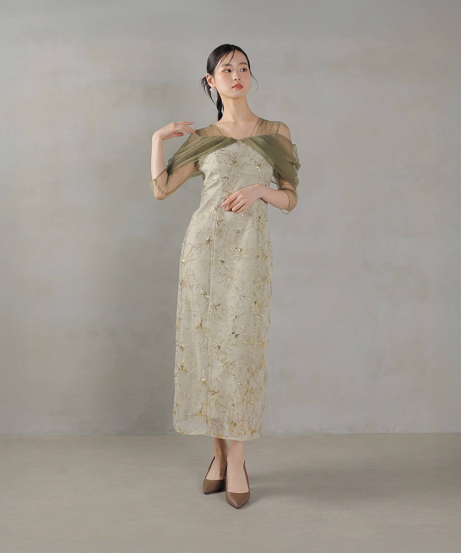 170cm / 着用 M / ライトグリーン