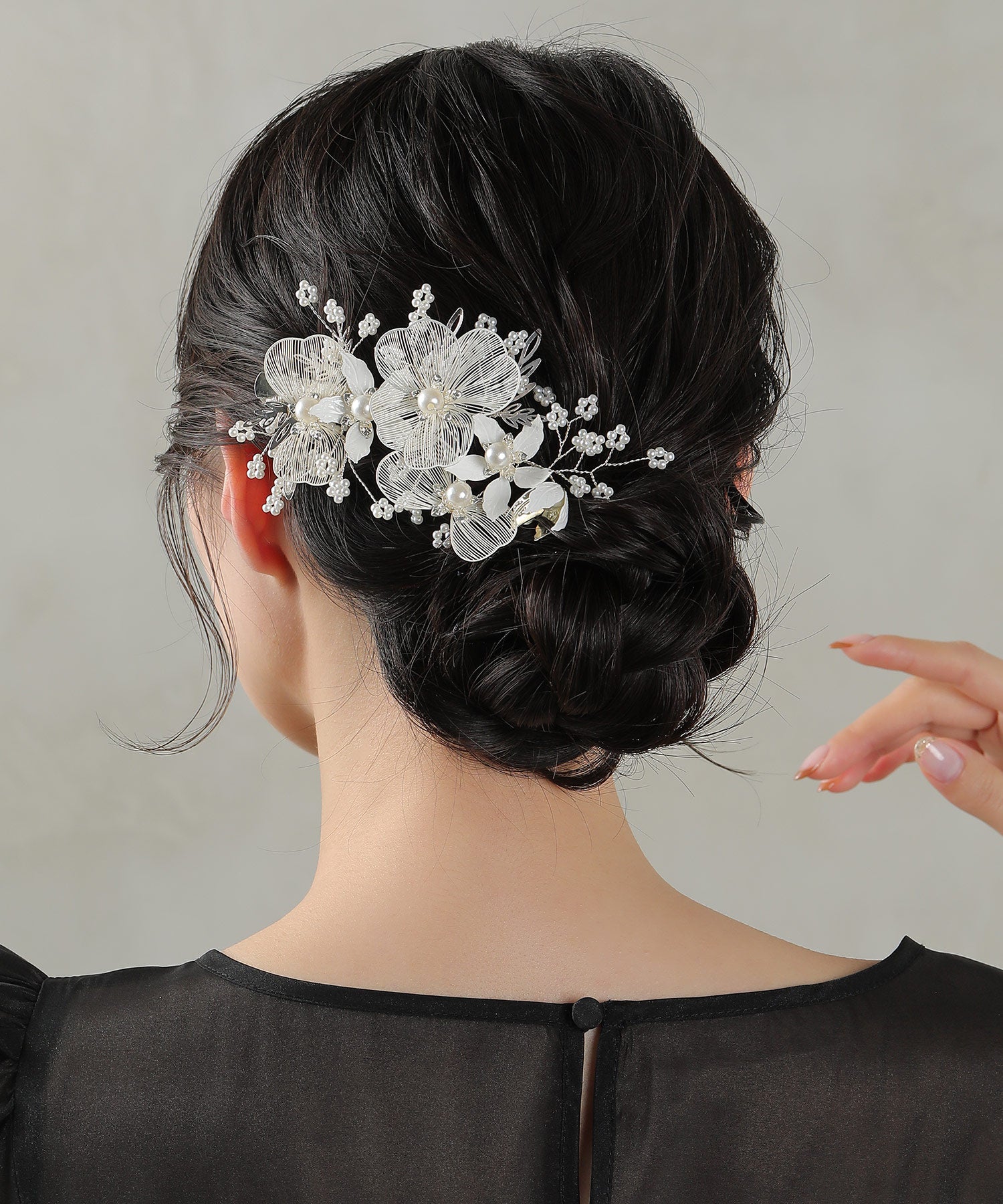 フラワーブーケ ヘアクリップ ヘッドドレス