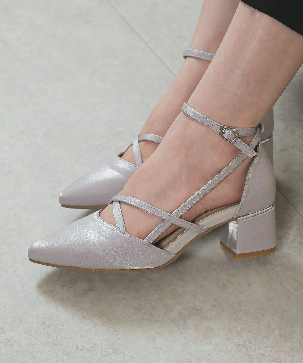 searoomlynn チャンキーヒールパンプス コルク おとなしい 