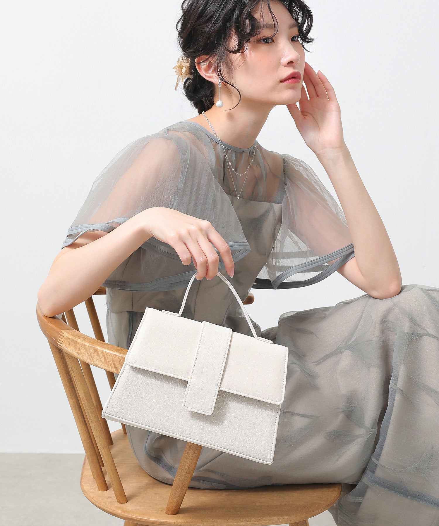 2WAY 上品 ラメバッグ 結婚式 お呼ばれ オケージョン