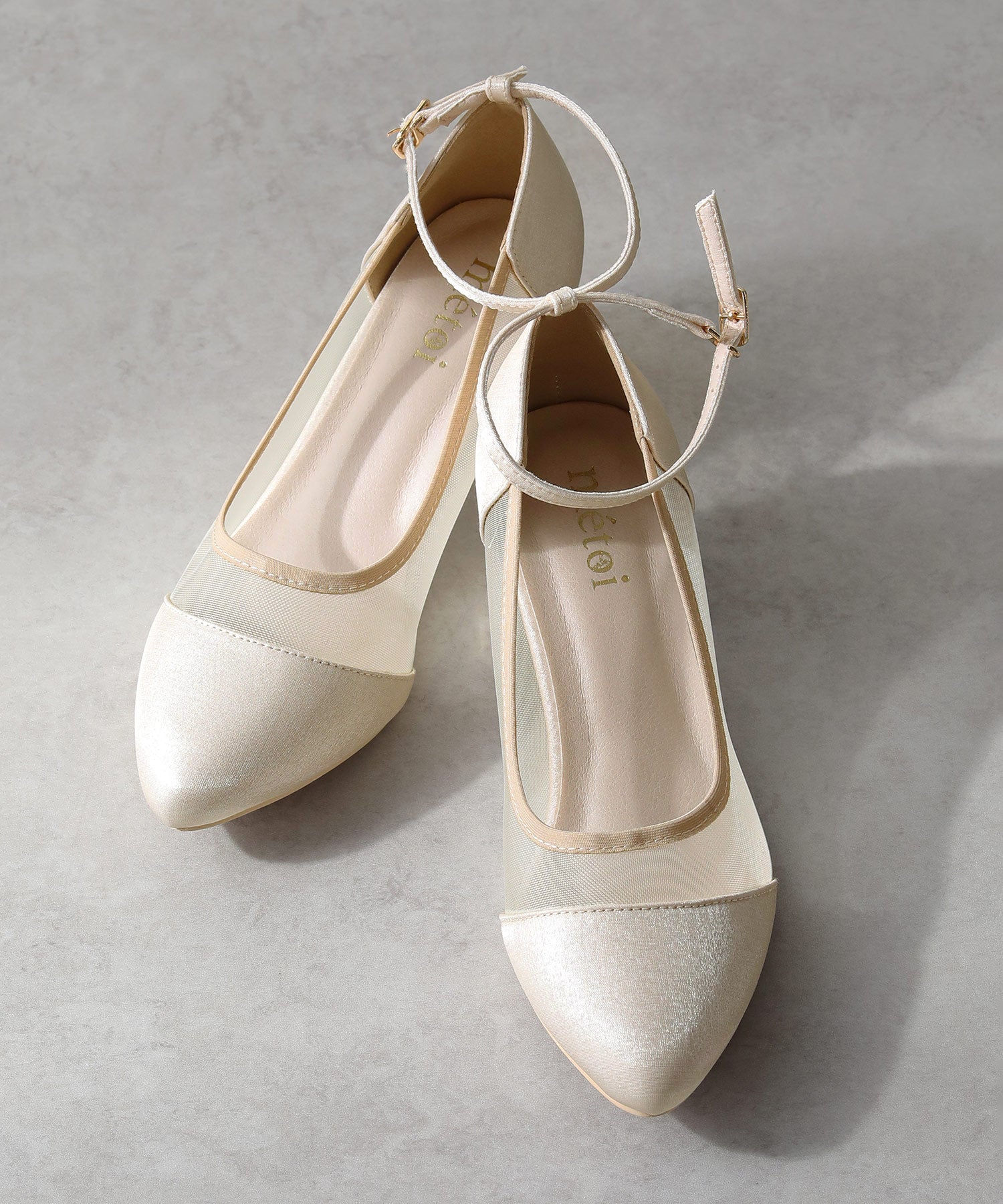 ラメ×シアー グリッター チャンキーヒール パンプス 結婚式 オケージョン