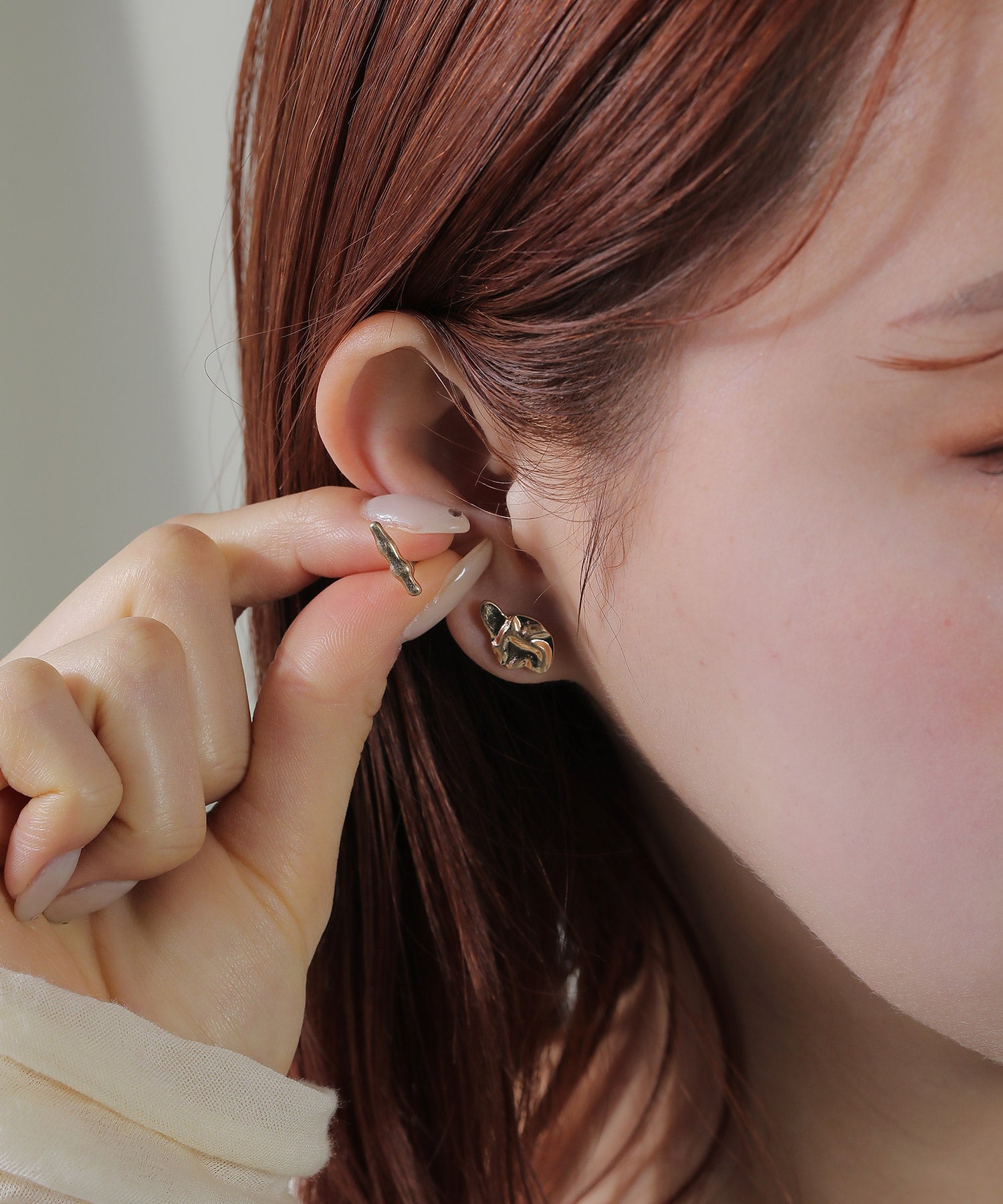 ４個セット メタル マット ピアス