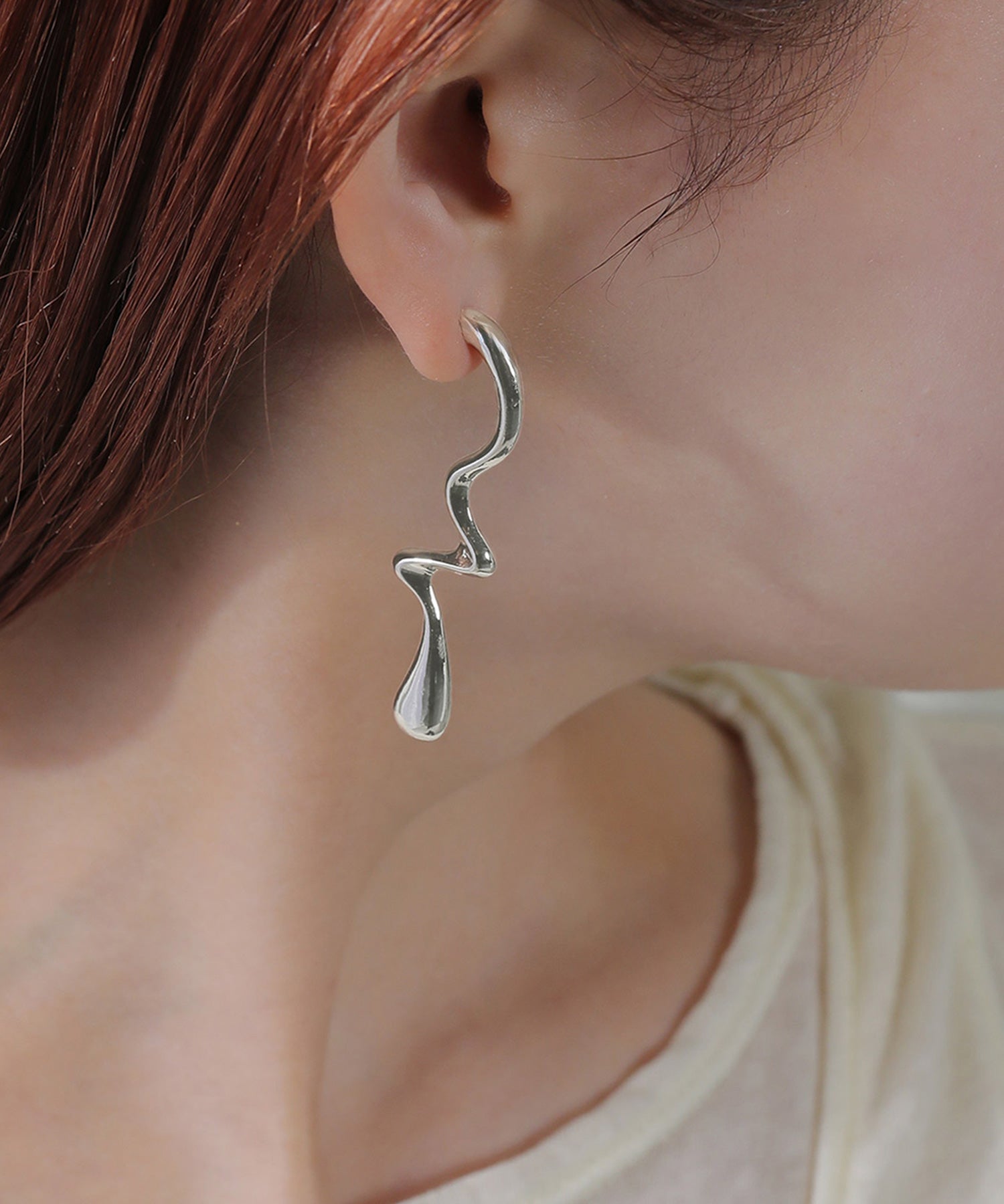 ニュアンス ロング ピアス