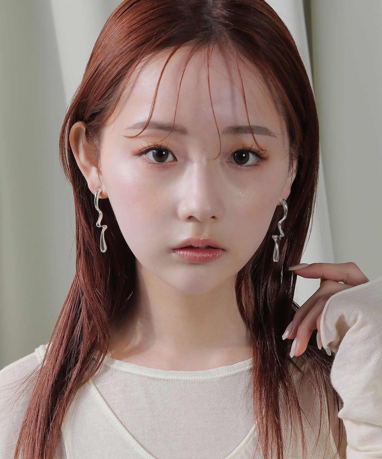 ニュアンス ロング ピアス