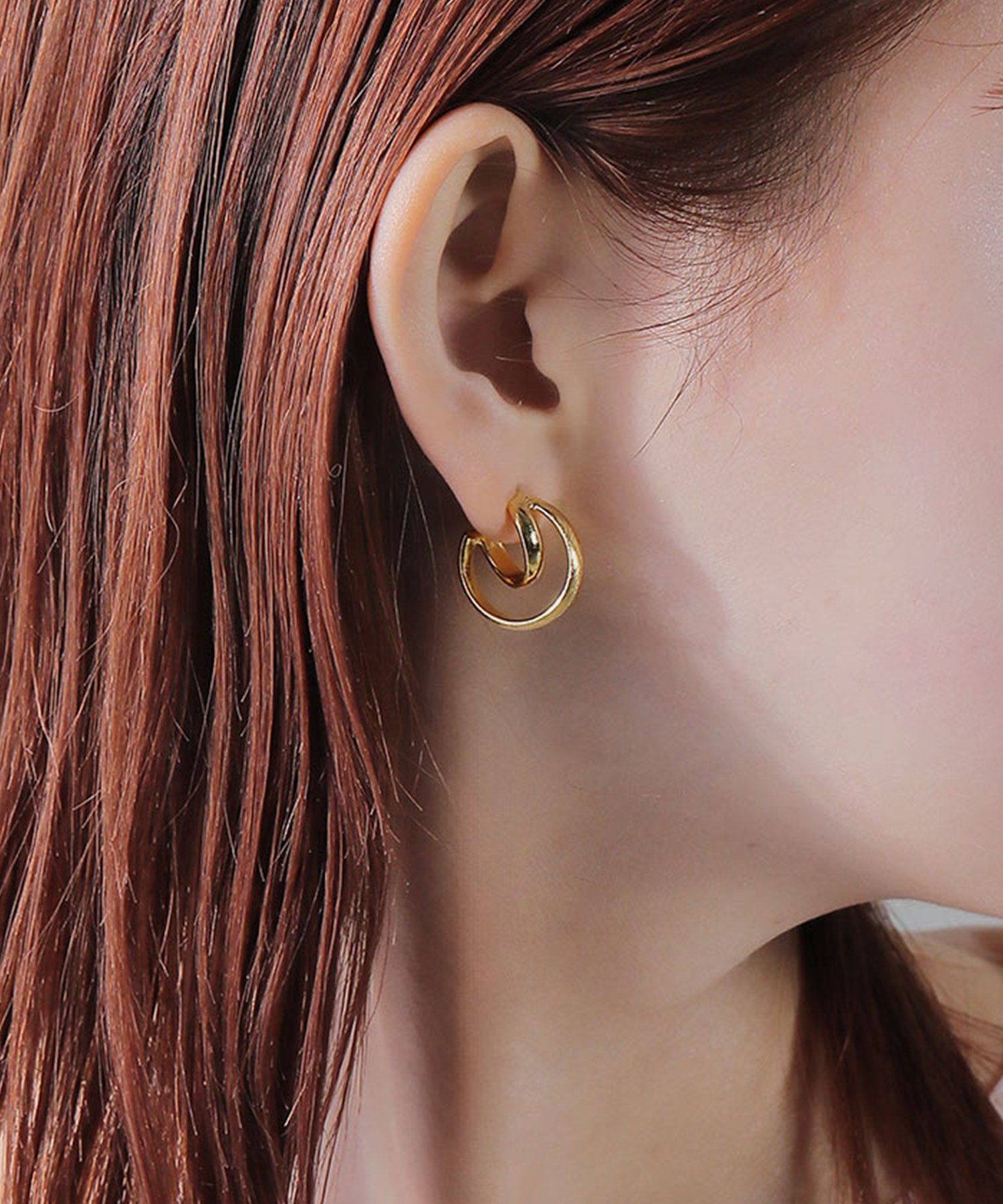 フープ マット２連 ステンレスポスト  ピアス