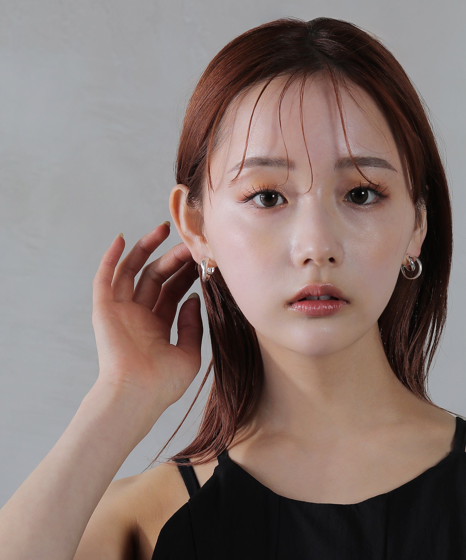 フープ マット２連 ステンレスポスト  ピアス