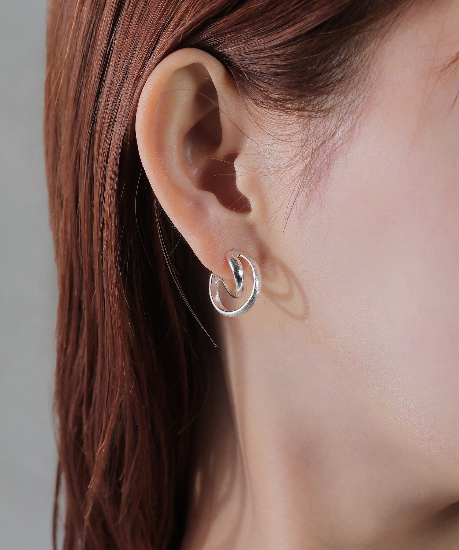 フープ マット２連 ステンレスポスト  ピアス