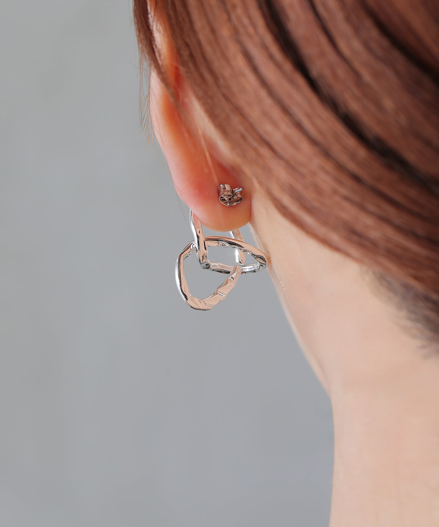 ねじり ニュアンス ステンレスポスト ピアス