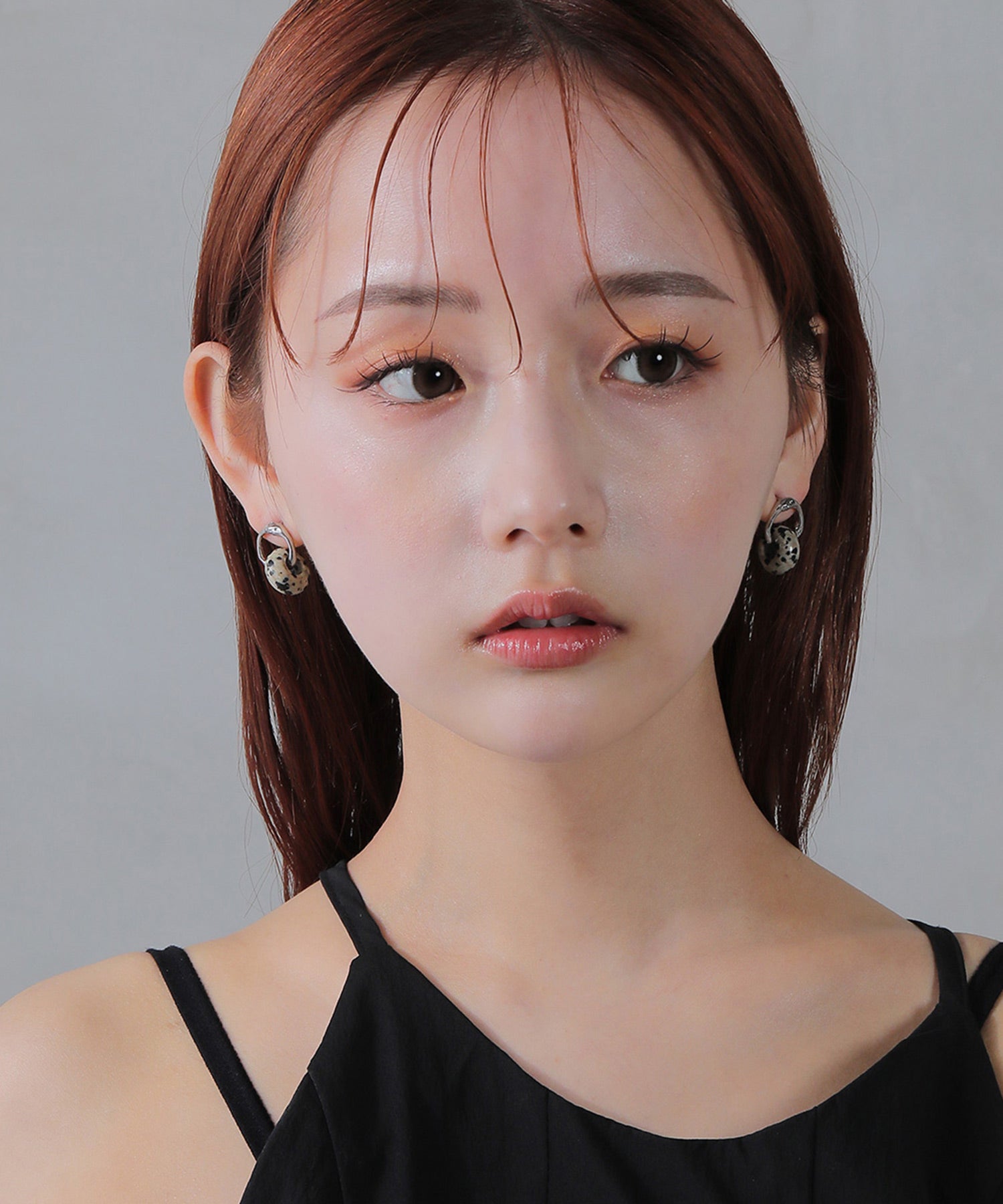 ダルメシアンジャスパー 天然石 ピアス