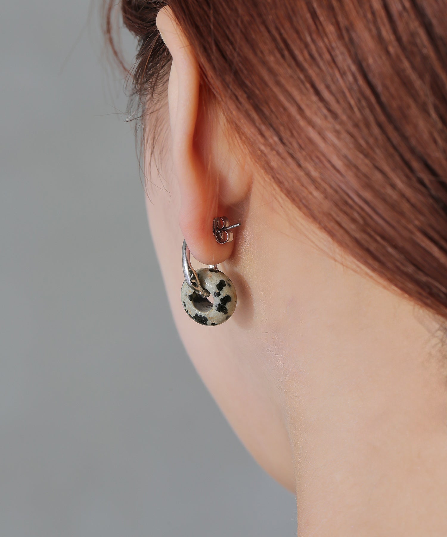 ダルメシアンジャスパー 天然石 ピアス