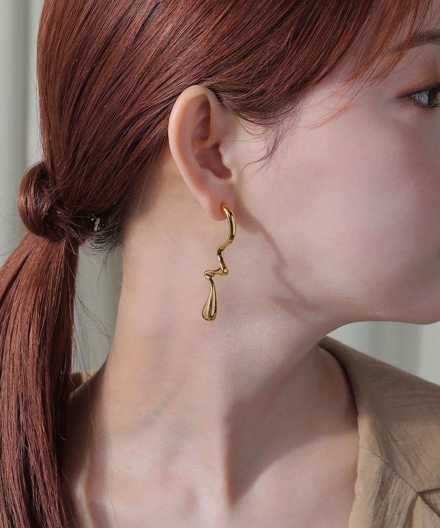 ニュアンス ロング ピアス