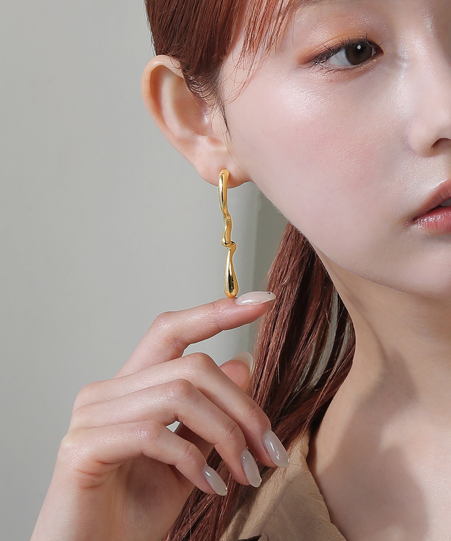 ニュアンス ロング ピアス