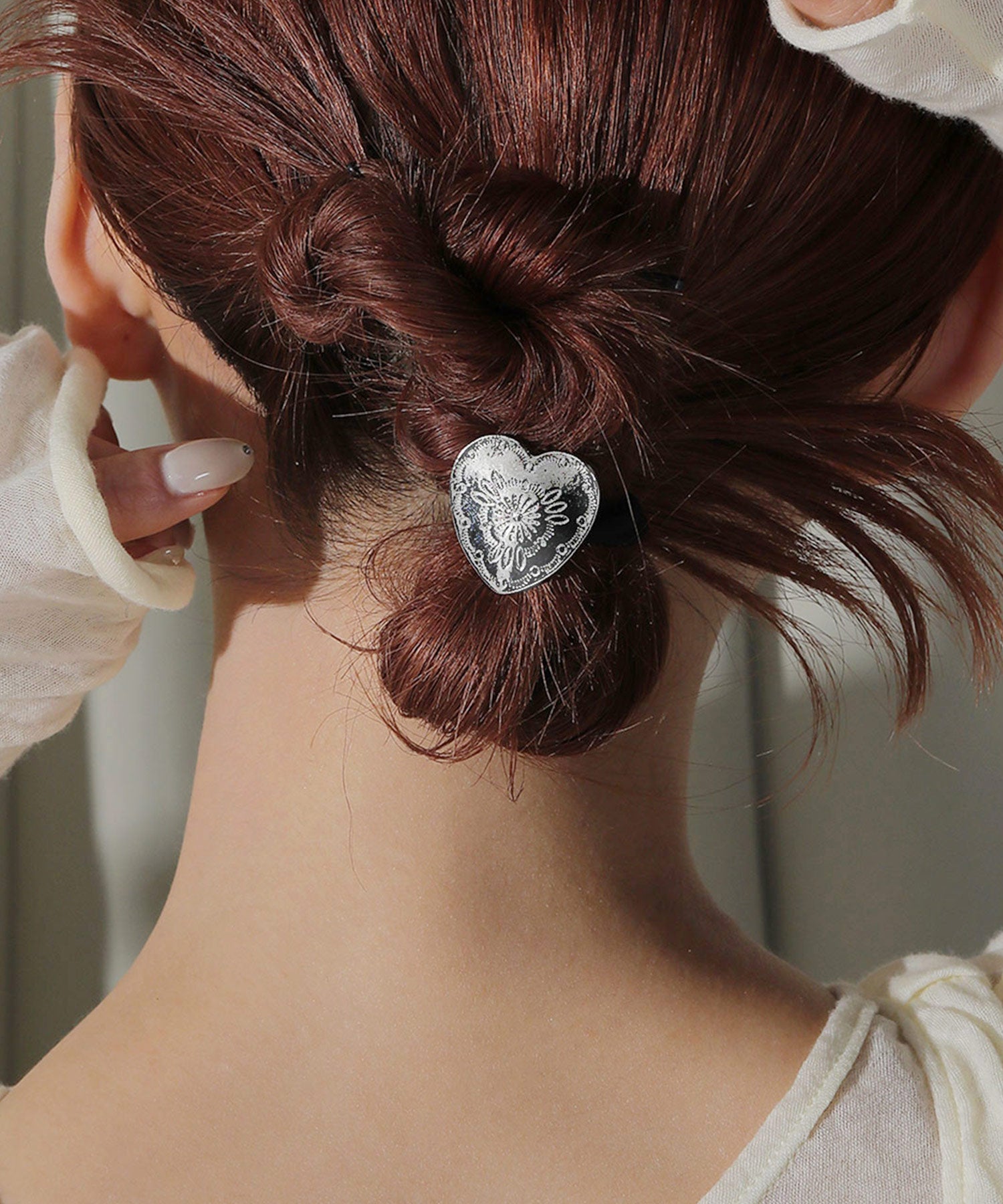 ハートモチーフ ヘアゴム