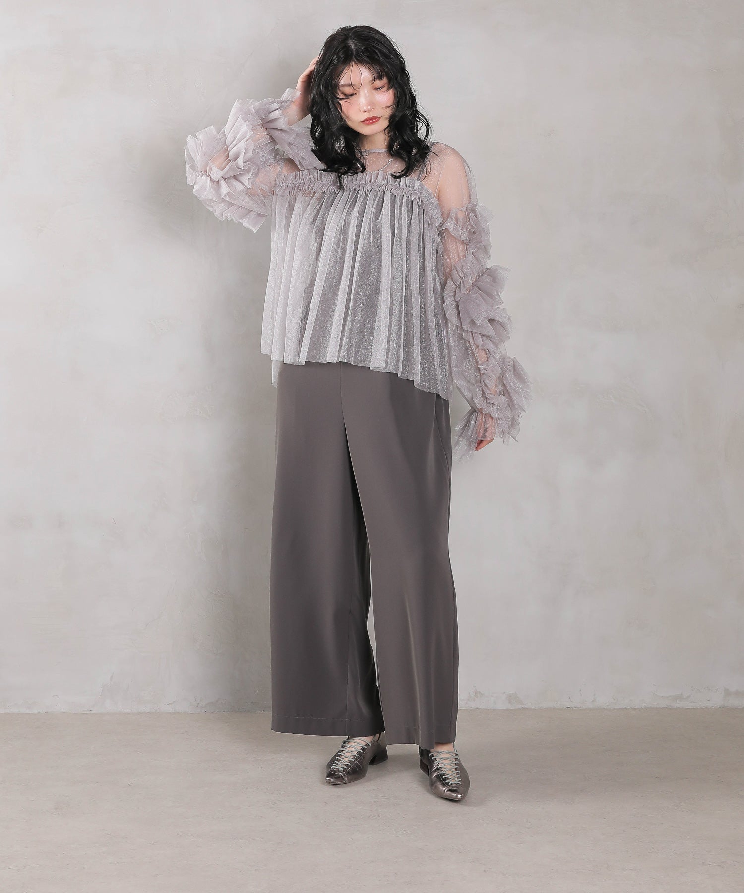 身長 167cm / 着用サイズ M / シルバー